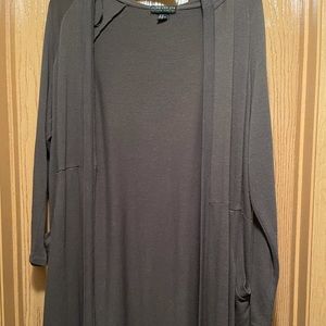Olive green hooded sweater
